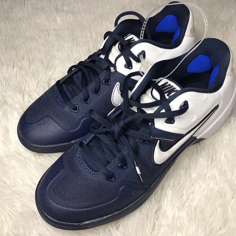 NEW Nike Zoom Air Alpha Baseball Cleats Navy Blue - Picture 8 of 10